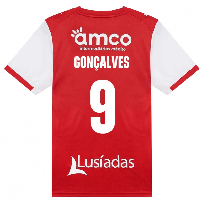 Danxen Niño Camiseta João Gonçalves #9 Rojo Blanco Negro 1ª Equipación 2026/27 La Camisa México