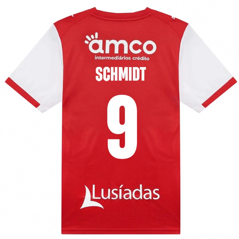Danxen Niño Camiseta Malu Schmidt #9 Rojo Blanco Negro 1ª Equipación 2026/27 La Camisa México