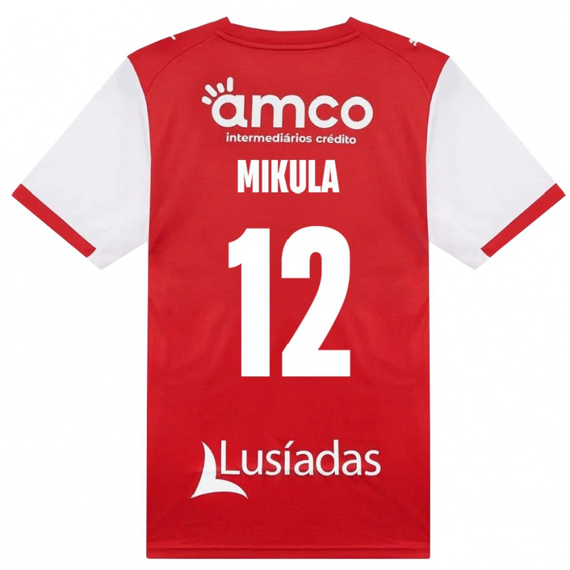 Danxen Niño Camiseta Matviy Mikula #12 Rojo Blanco Negro 1ª Equipación 2026/27 La Camisa México