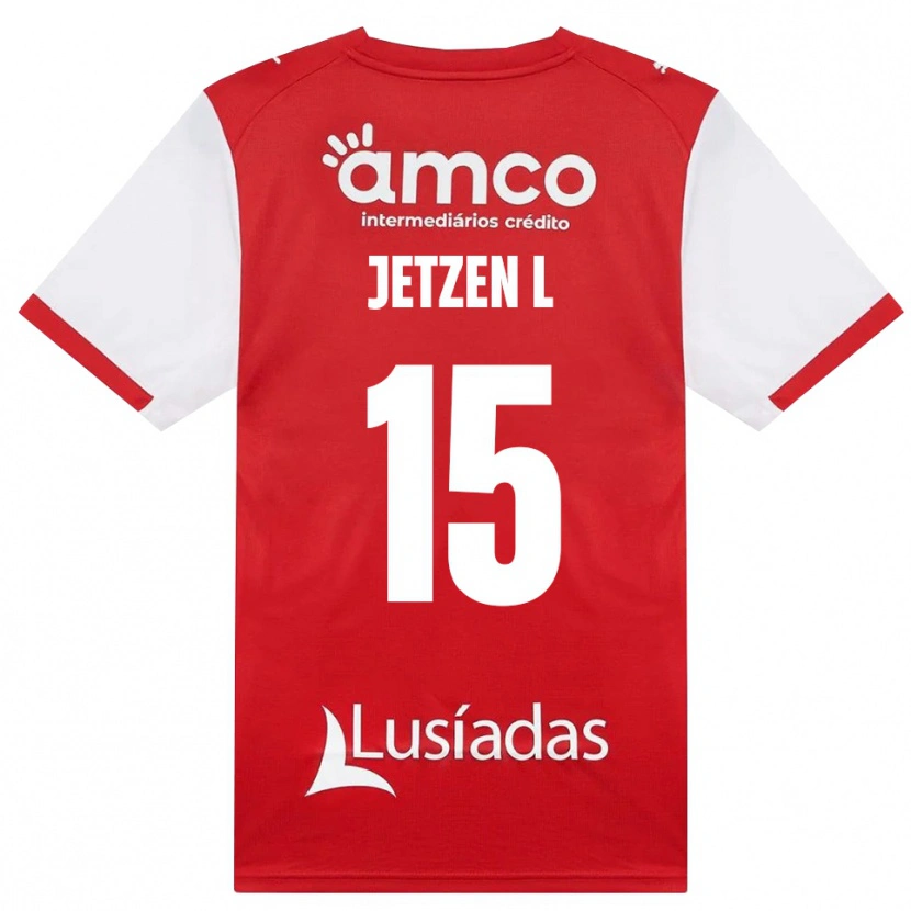 Danxen Niño Camiseta Jetzen Lopes #15 Rojo Blanco Negro 1ª Equipación 2026/27 La Camisa México