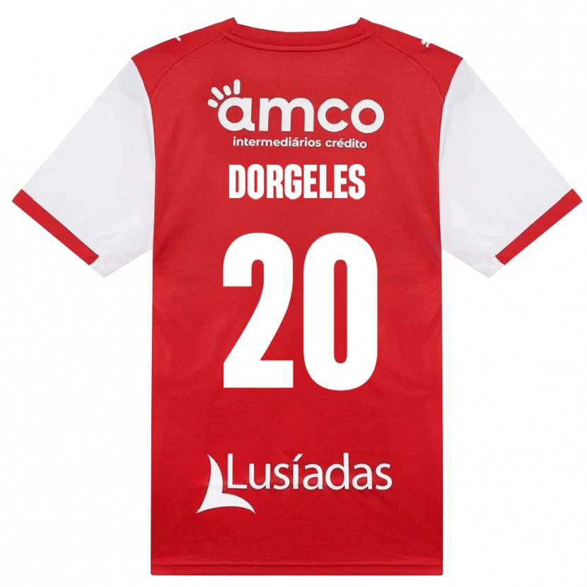 Danxen Niño Camiseta Mario Dorgeles #20 Rojo Blanco Negro 1ª Equipación 2026/27 La Camisa México