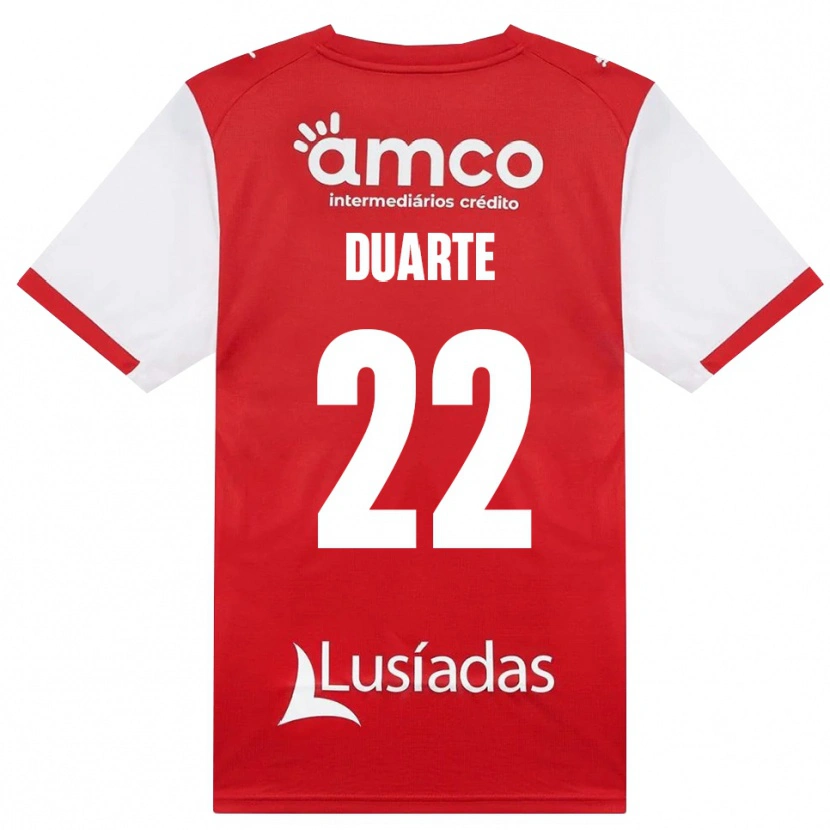 Danxen Niño Camiseta Vânia Duarte #22 Rojo Blanco Negro 1ª Equipación 2026/27 La Camisa México