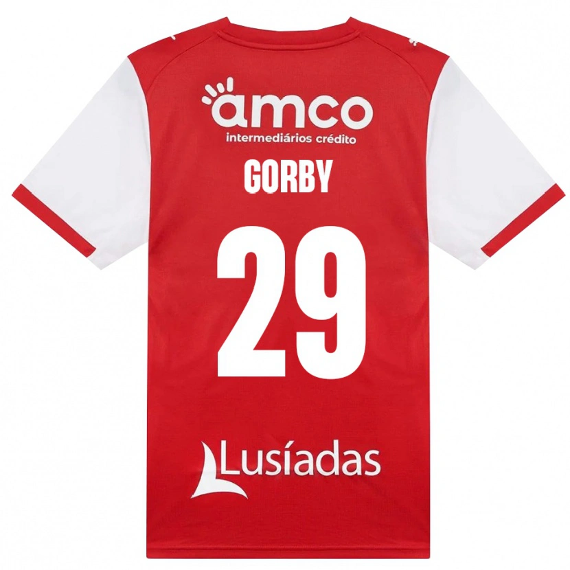 Danxen Niño Camiseta Jean-Baptiste Gorby #29 Rojo Blanco Negro 1ª Equipación 2026/27 La Camisa México
