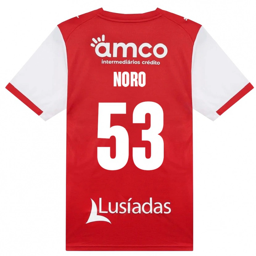 Danxen Niño Camiseta Jonatás Noro #53 Rojo Blanco Negro 1ª Equipación 2026/27 La Camisa México