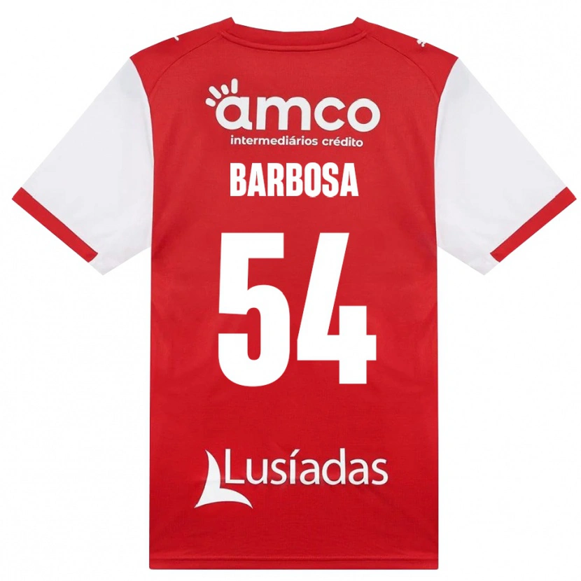 Danxen Niño Camiseta Gui Barbosa #54 Rojo Blanco Negro 1ª Equipación 2026/27 La Camisa México