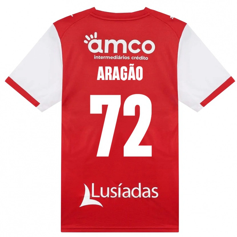 Danxen Niño Camiseta João Aragão #72 Rojo Blanco Negro 1ª Equipación 2026/27 La Camisa México