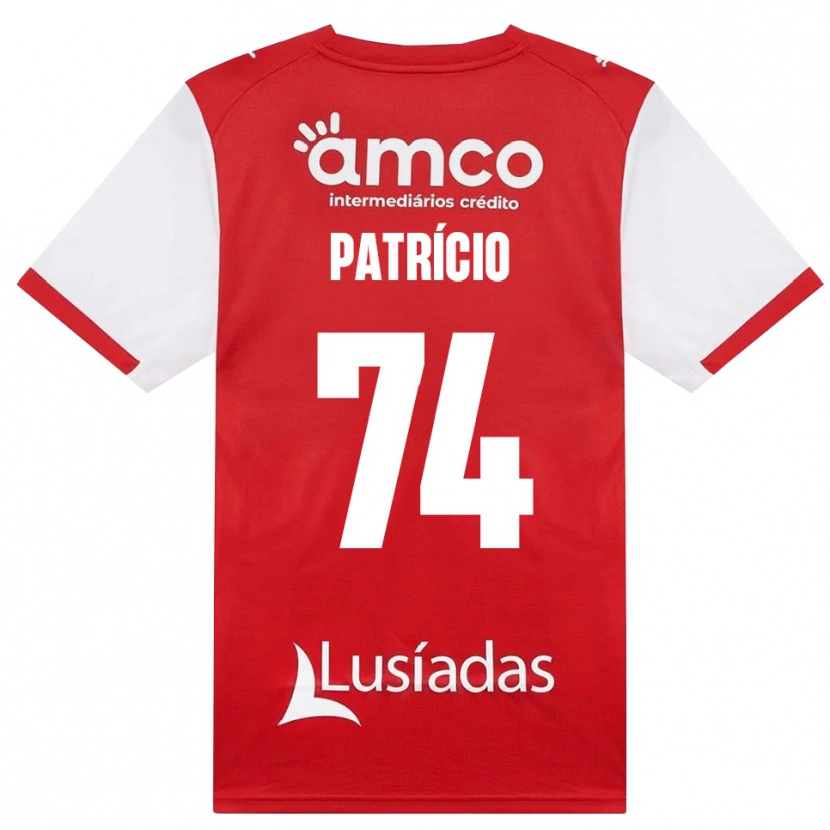 Danxen Niño Camiseta Nuno Patrício #74 Rojo Blanco Negro 1ª Equipación 2026/27 La Camisa México