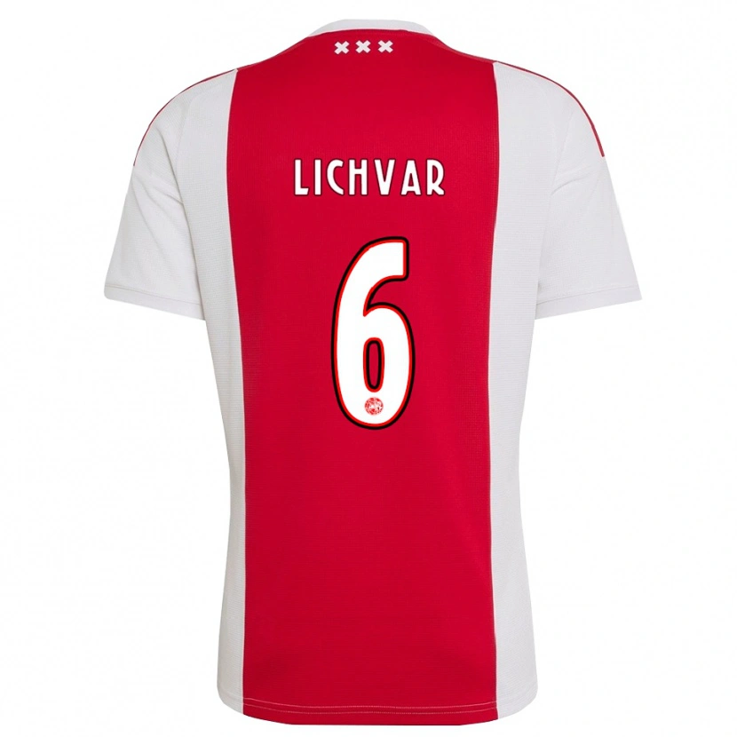 Danxen Niño Camiseta Roman Lichvar #6 Rojo Blanco Amarillo 1ª Equipación 2026/27 La Camisa México