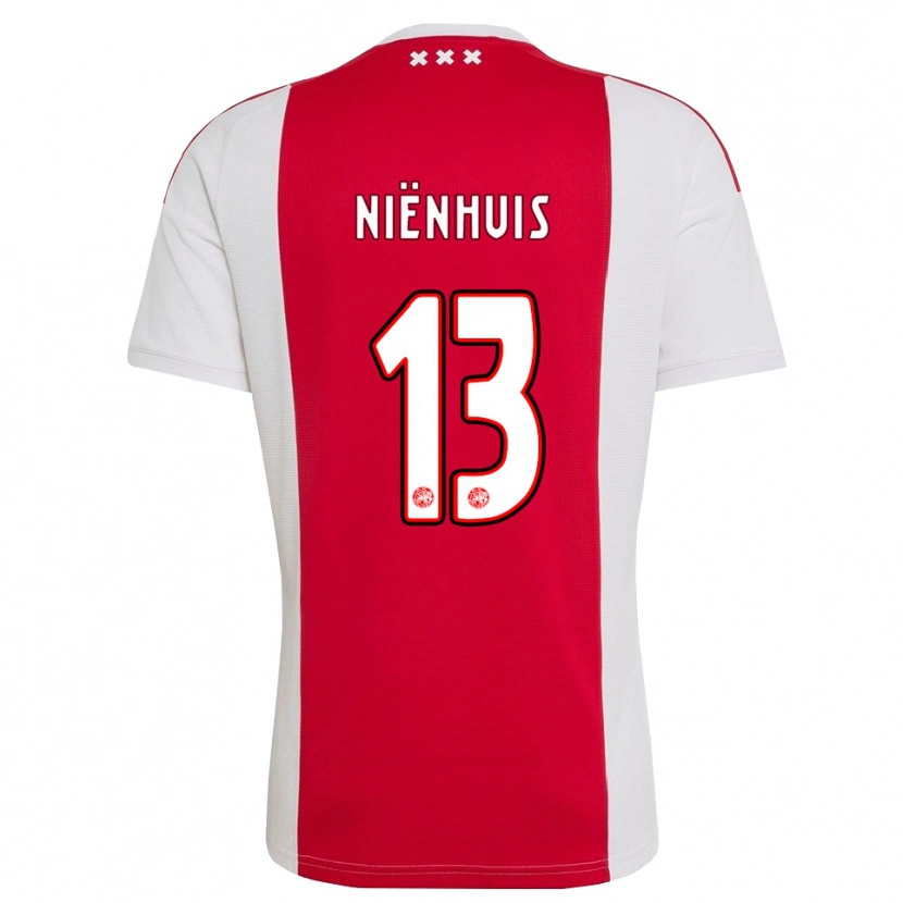 Danxen Niño Camiseta Lois Niënhuis #13 Rojo Blanco Amarillo 1ª Equipación 2026/27 La Camisa México