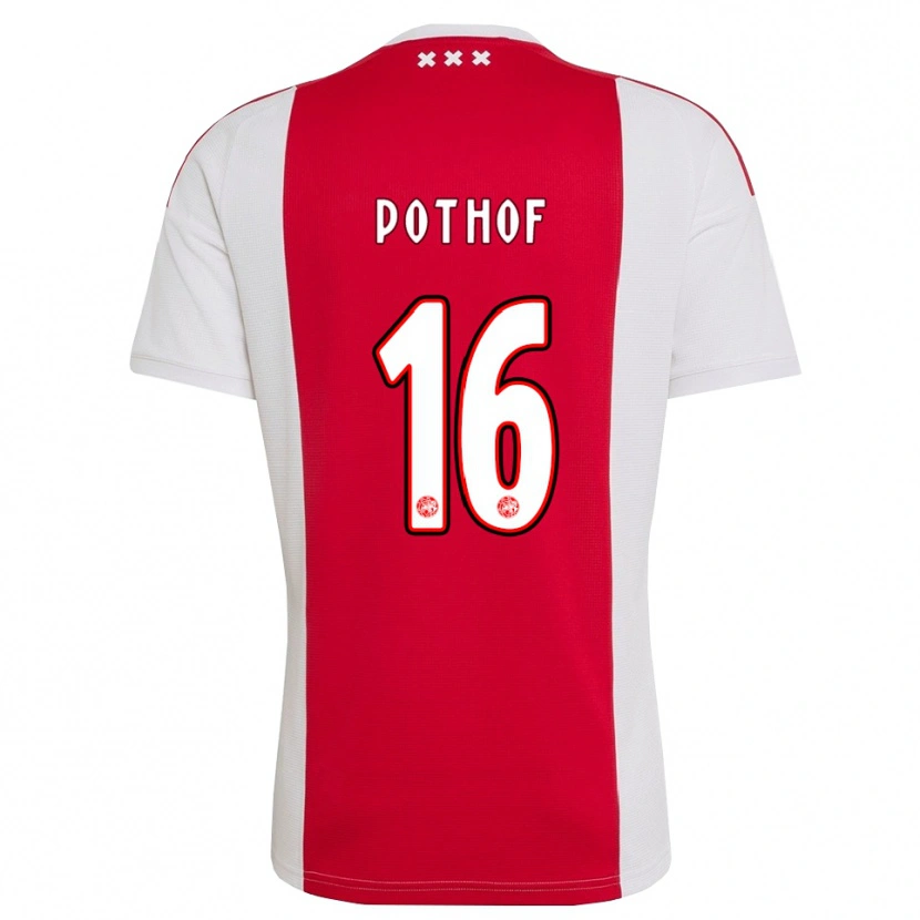 Danxen Niño Camiseta Isa Pothof #16 Rojo Blanco Amarillo 1ª Equipación 2026/27 La Camisa México