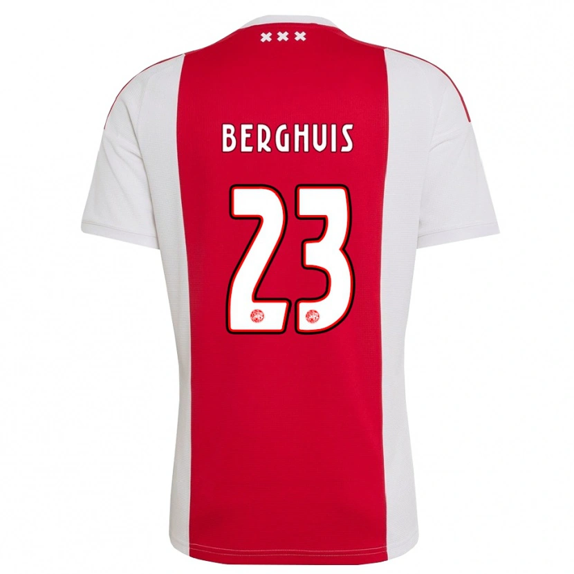 Danxen Niño Camiseta Steven Berghuis #23 Rojo Blanco Amarillo 1ª Equipación 2026/27 La Camisa México
