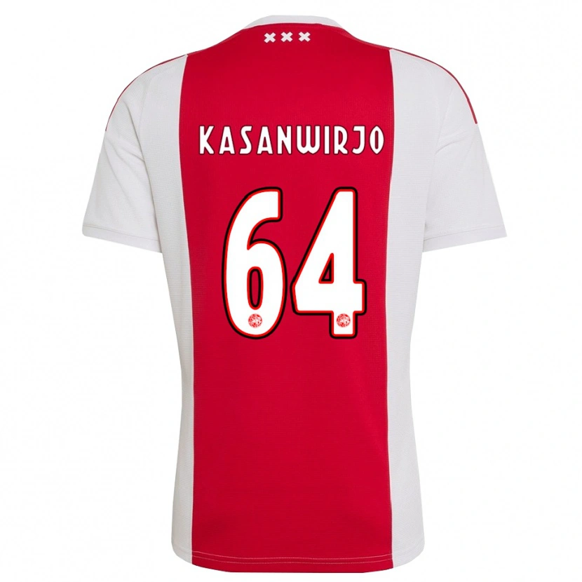 Danxen Niño Camiseta Kennynho Kasanwirjo #64 Rojo Blanco Amarillo 1ª Equipación 2026/27 La Camisa México