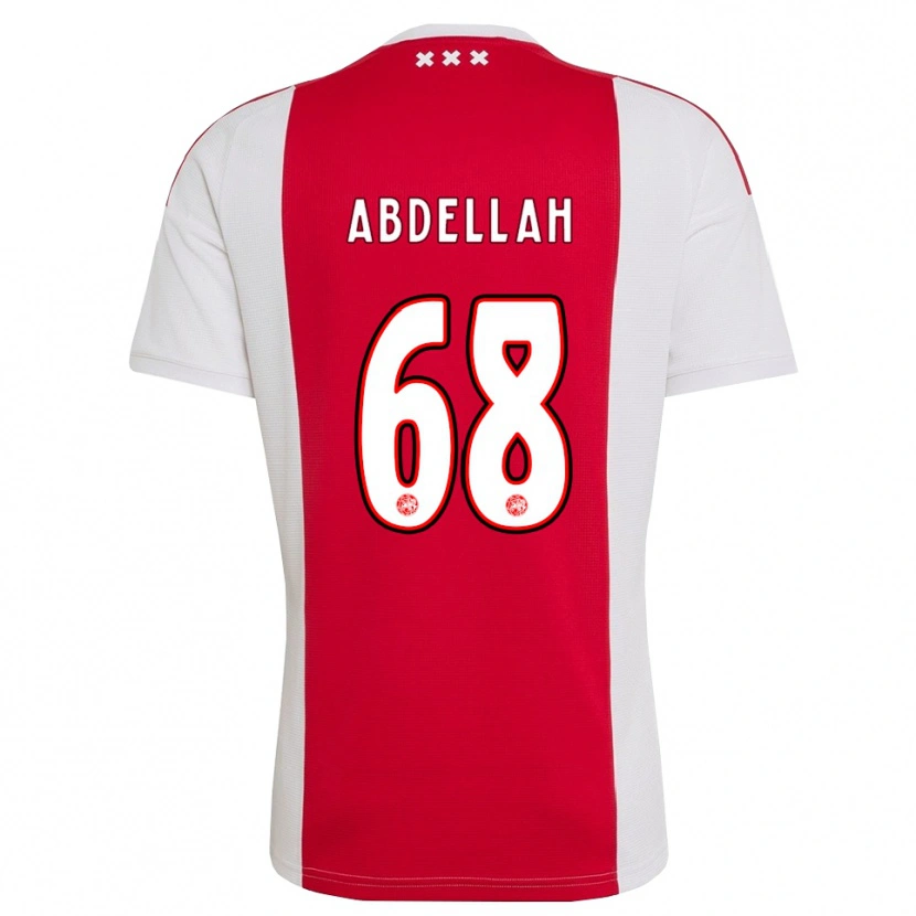 Danxen Niño Camiseta Abdellah Ouazane #68 Rojo Blanco Amarillo 1ª Equipación 2026/27 La Camisa México