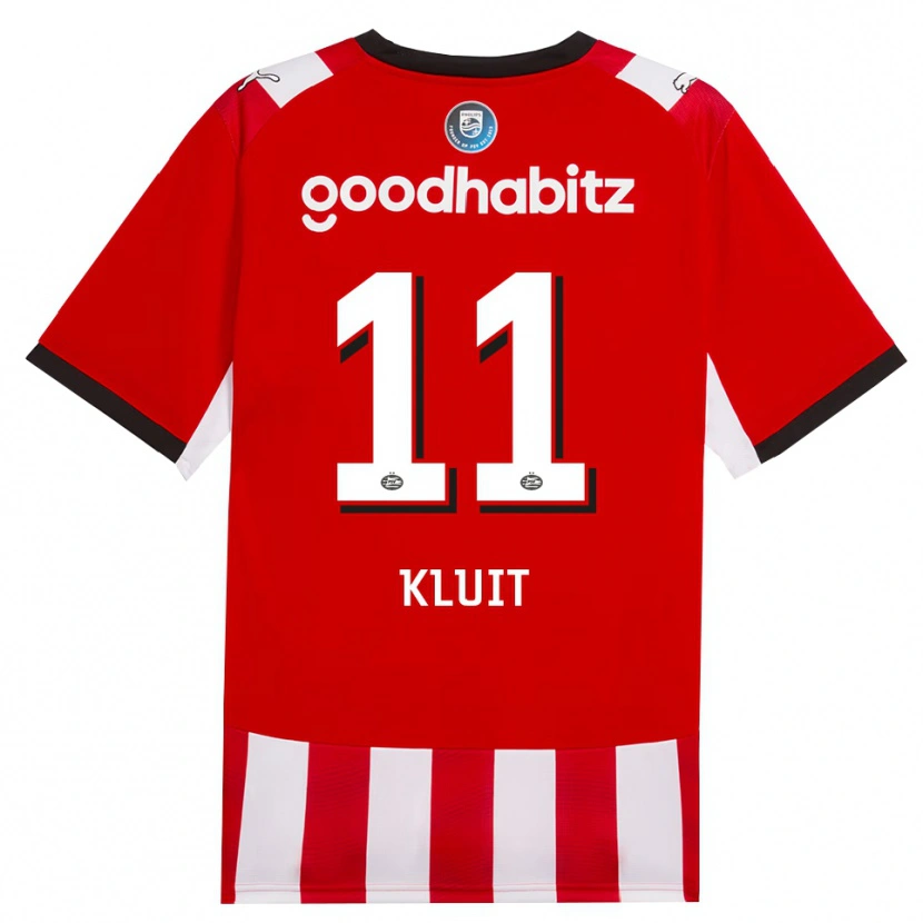 Danxen Niño Camiseta Fabio Kluit #11 Rojo Blanco Negro 1ª Equipación 2026/27 La Camisa México