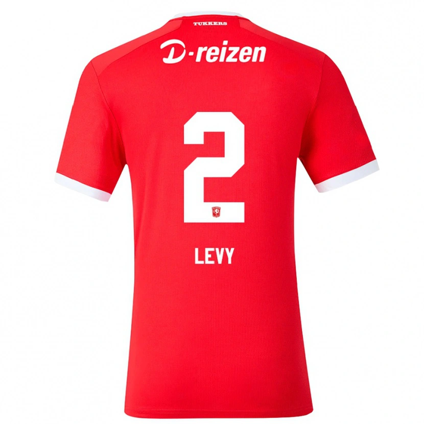 Danxen Niño Camiseta Ofek Levy #2 Rojo Blanco 1ª Equipación 2026/27 La Camisa México