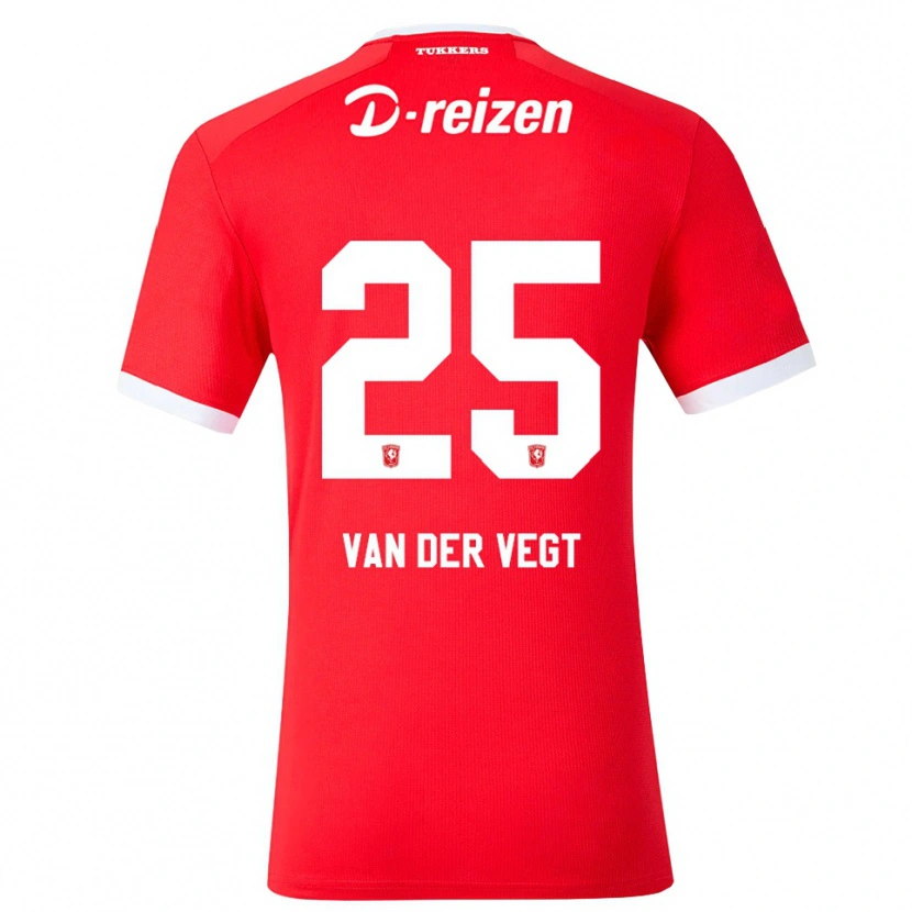 Danxen Niño Camiseta Imre Van Der Vegt #25 Rojo Blanco 1ª Equipación 2026/27 La Camisa México