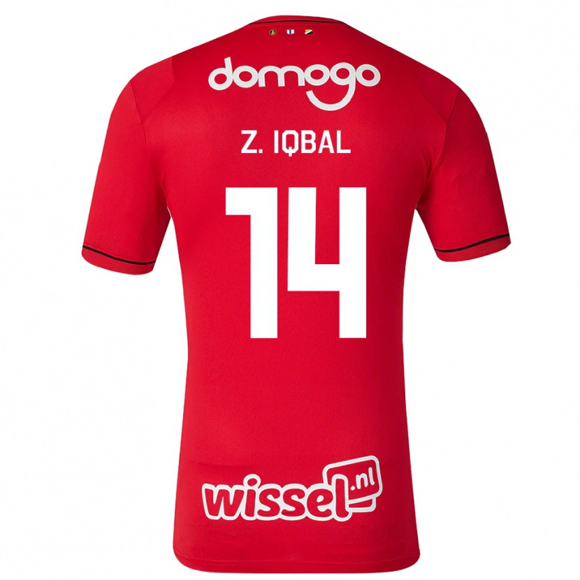 Danxen Niño Camiseta Zidane Iqbal #14 Rojo Blanco Negro 1ª Equipación 2026/27 La Camisa México
