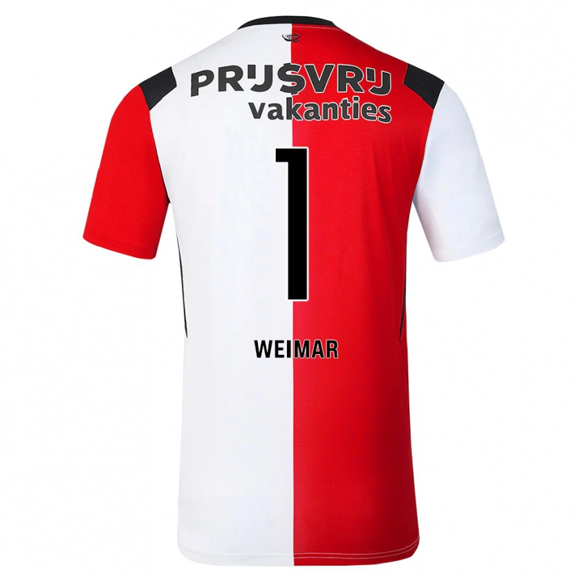 Danxen Niño Camiseta Jacintha Weimar #1 Rojo Blanco Negro 1ª Equipación 2026/27 La Camisa México