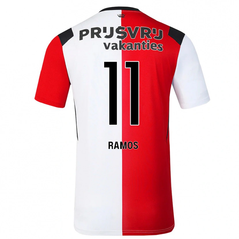 Danxen Niño Camiseta Dimayro Ramos #11 Rojo Blanco Negro 1ª Equipación 2026/27 La Camisa México