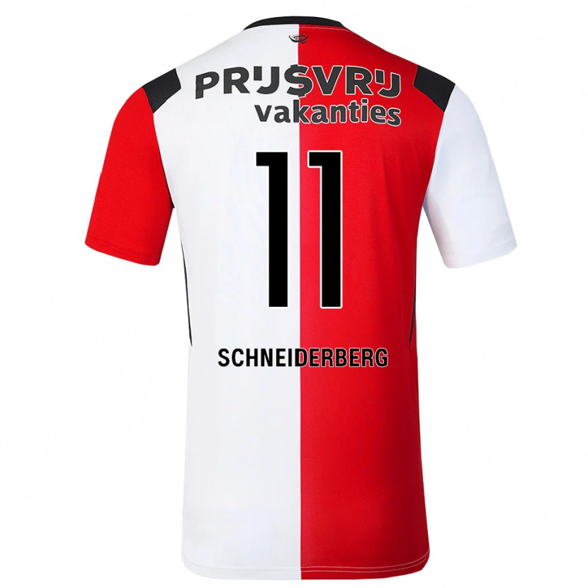 Danxen Niño Camiseta July Schneiderberg #11 Rojo Blanco Negro 1ª Equipación 2026/27 La Camisa México
