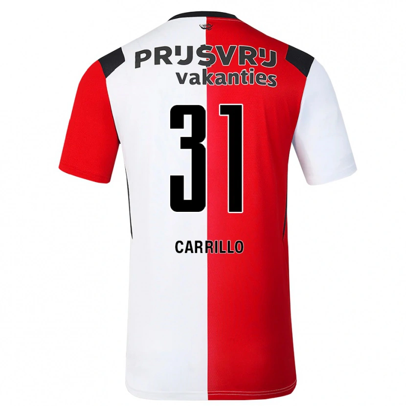 Danxen Niño Camiseta Stéphano Carrillo #31 Rojo Blanco Negro 1ª Equipación 2026/27 La Camisa México