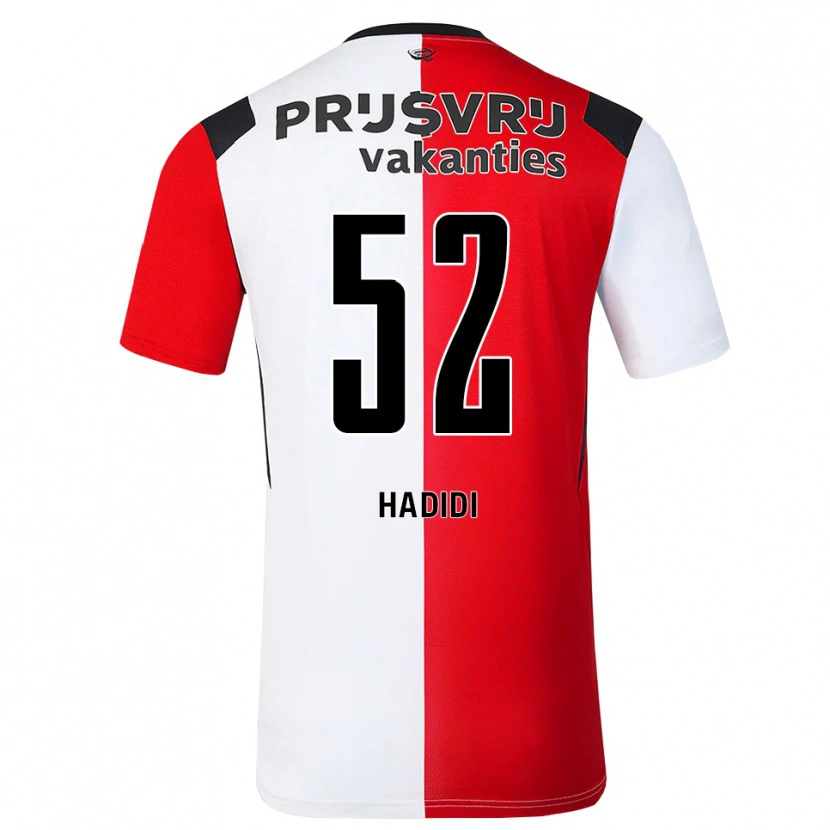 Danxen Niño Camiseta Ilian Hadidi #52 Rojo Blanco Negro 1ª Equipación 2026/27 La Camisa México