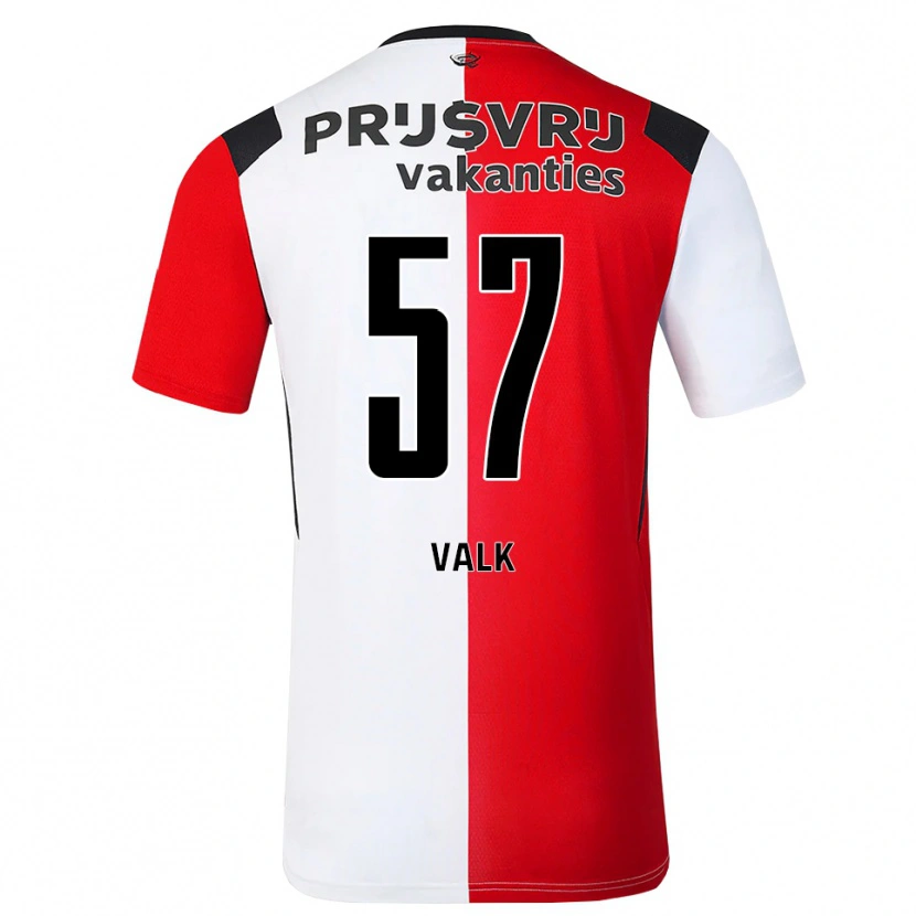 Danxen Niño Camiseta Sem Valk #57 Rojo Blanco Negro 1ª Equipación 2026/27 La Camisa México