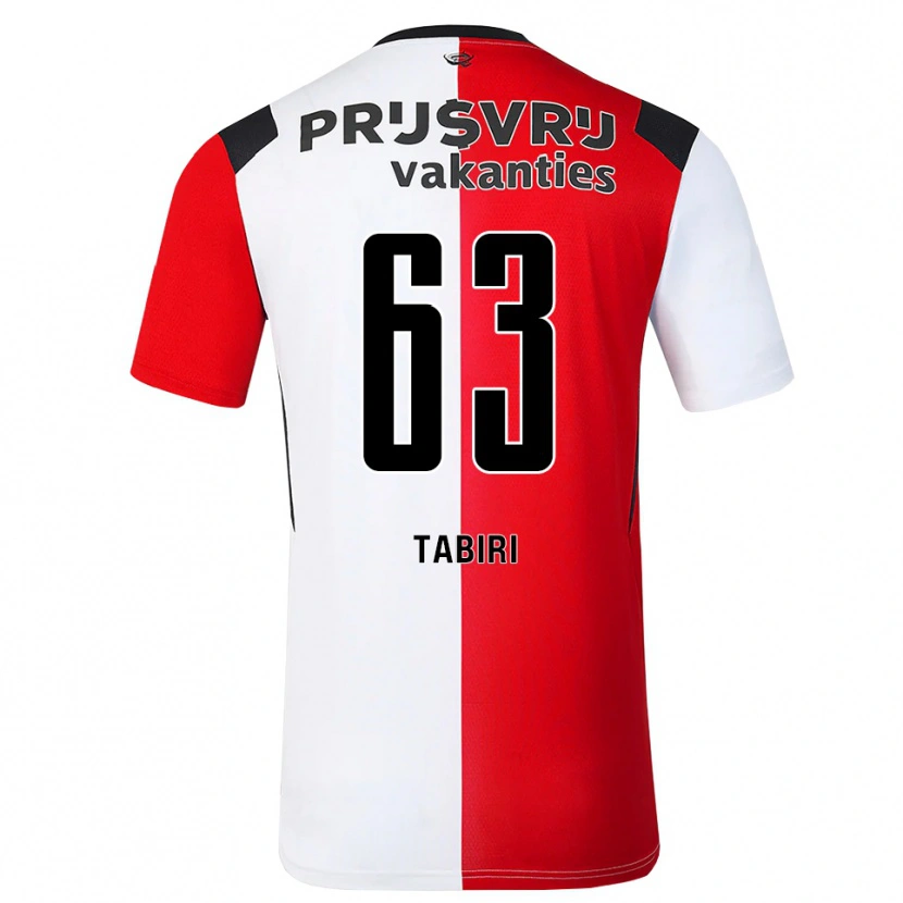 Danxen Niño Camiseta Kwame Tabiri #63 Rojo Blanco Negro 1ª Equipación 2026/27 La Camisa México