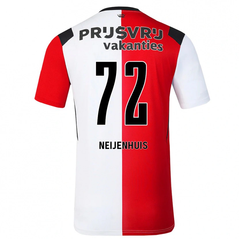 Danxen Niño Camiseta Kelvin Neijenhuis #72 Rojo Blanco Negro 1ª Equipación 2026/27 La Camisa México
