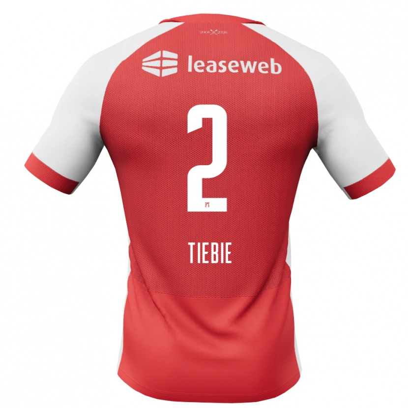 Danxen Niño Camiseta Job Tiebie #2 Rojo Blanco Negro 1ª Equipación 2026/27 La Camisa México