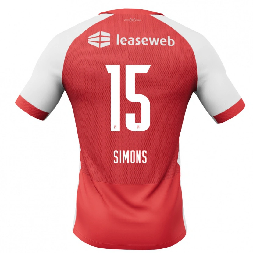 Danxen Niño Camiseta Saviola Simons #15 Rojo Blanco Negro 1ª Equipación 2026/27 La Camisa México