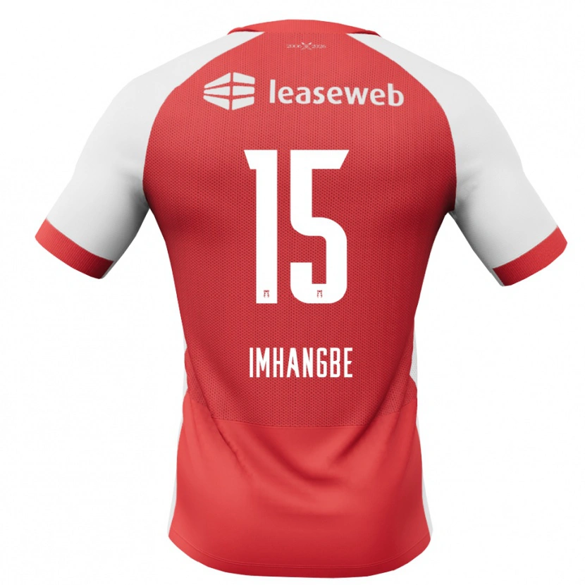 Danxen Niño Camiseta Amani Imhangbe #15 Rojo Blanco Negro 1ª Equipación 2026/27 La Camisa México