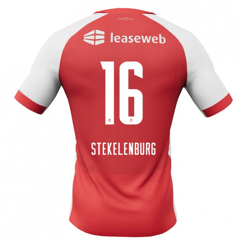 Danxen Niño Camiseta Sem Stekelenburg #16 Rojo Blanco Negro 1ª Equipación 2026/27 La Camisa México