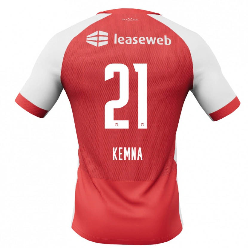 Danxen Niño Camiseta Ties Kemna #21 Rojo Blanco Negro 1ª Equipación 2026/27 La Camisa México