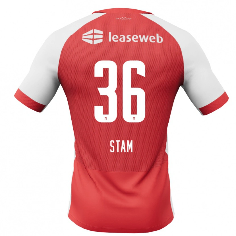 Danxen Niño Camiseta Finn Stam #36 Rojo Blanco Negro 1ª Equipación 2026/27 La Camisa México