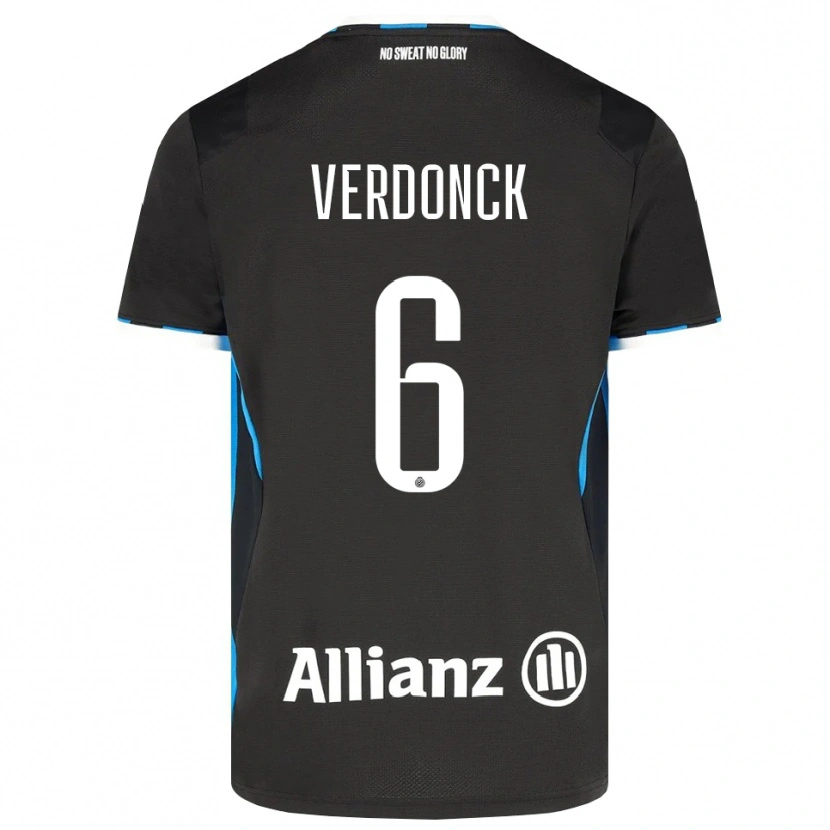 Danxen Niño Camiseta Saar Verdonck #6 Negro Rojo Azul 1ª Equipación 2026/27 La Camisa México