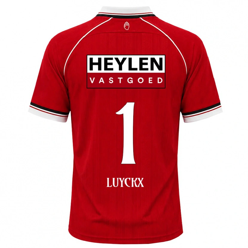 Danxen Niño Camiseta Vic Luyckx #1 Rojo Blanco Negro 1ª Equipación 2026/27 La Camisa México