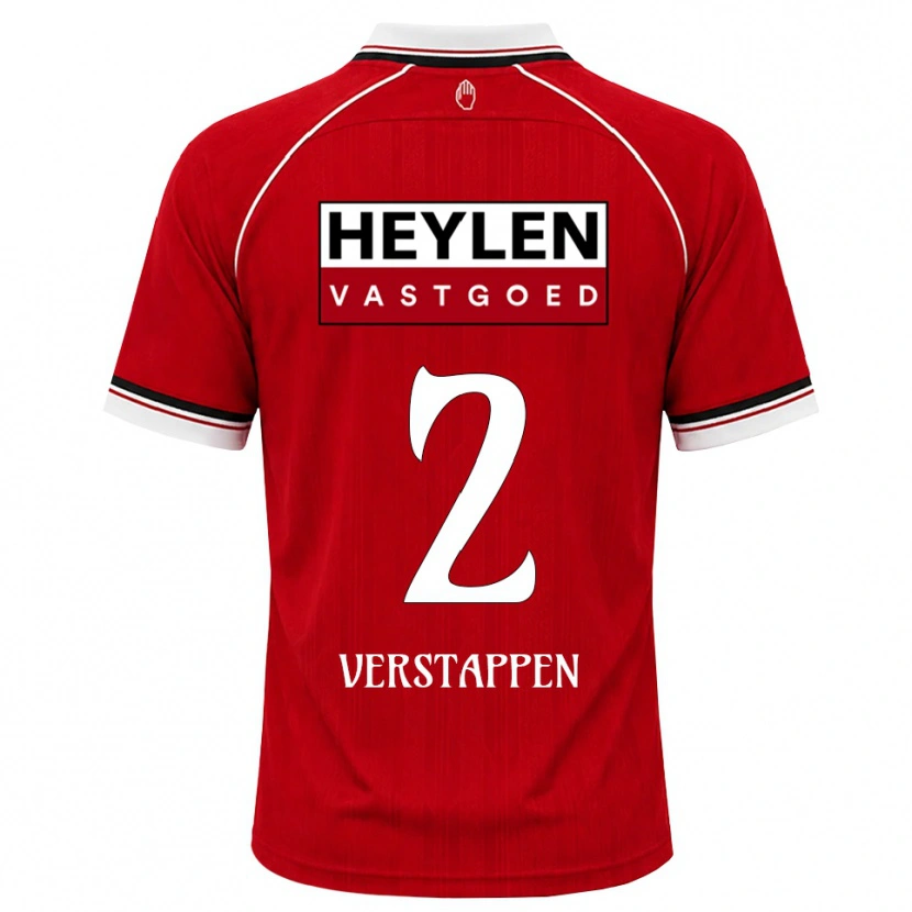 Danxen Niño Camiseta Jayden Verstappen #2 Rojo Blanco Negro 1ª Equipación 2026/27 La Camisa México