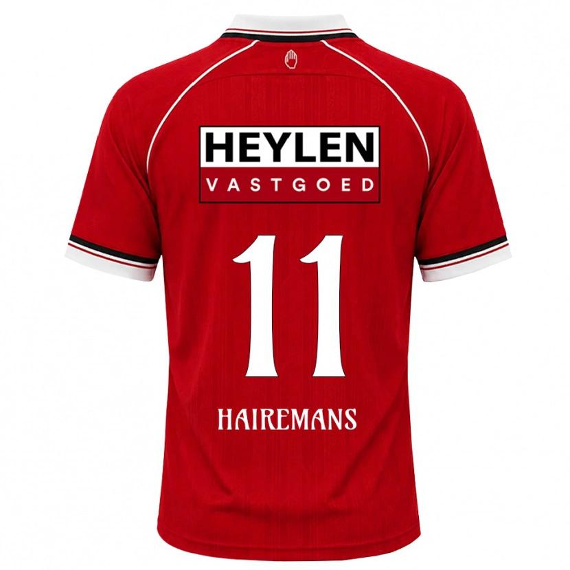 Danxen Niño Camiseta Geoffry Hairemans #11 Rojo Blanco Negro 1ª Equipación 2026/27 La Camisa México