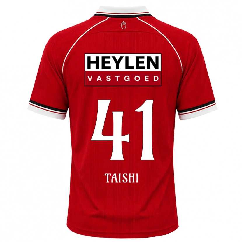 Danxen Niño Camiseta Taishi Brandon Nozawa #41 Rojo Blanco Negro 1ª Equipación 2026/27 La Camisa México
