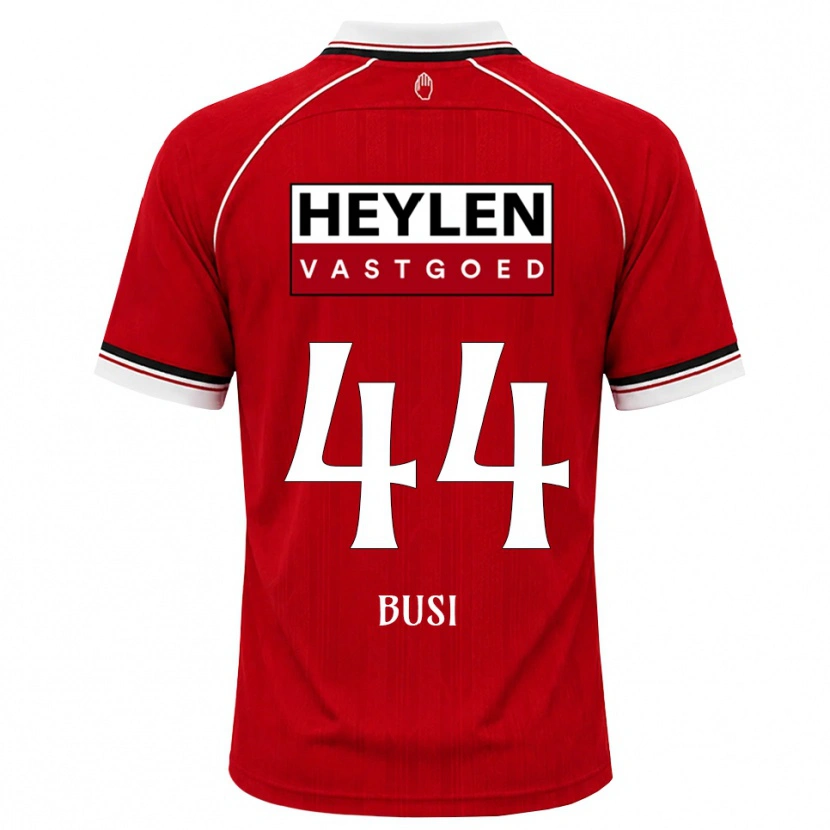 Danxen Niño Camiseta Maxime Busi #44 Rojo Blanco Negro 1ª Equipación 2026/27 La Camisa México