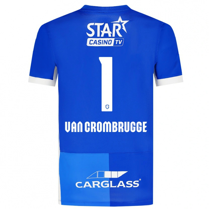 Danxen Niño Camiseta Hendrik Van Crombrugge #1 Azulmedio Azulreal Blanco 1ª Equipación 2026/27 La Camisa México