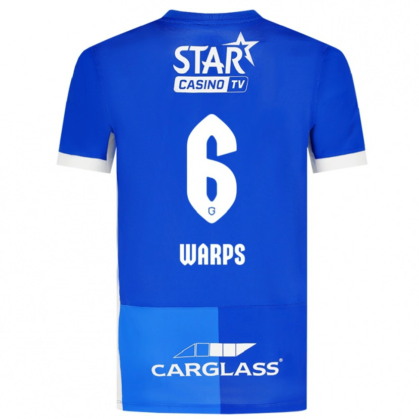 Danxen Niño Camiseta Isa Warps #6 Azulmedio Azulreal Blanco 1ª Equipación 2026/27 La Camisa México
