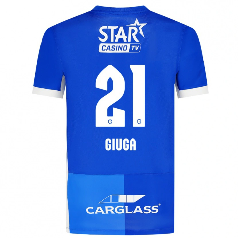 Danxen Niño Camiseta Anissa Giuga #21 Azulmedio Azulreal Blanco 1ª Equipación 2026/27 La Camisa México