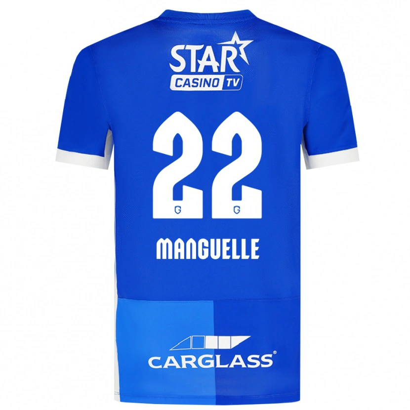 Danxen Niño Camiseta Brad Manguelle #22 Azulmedio Azulreal Blanco 1ª Equipación 2026/27 La Camisa México