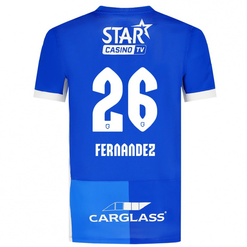 Danxen Niño Camiseta Elias Gonzalez Fernandez #26 Azulmedio Azulreal Blanco 1ª Equipación 2026/27 La Camisa México