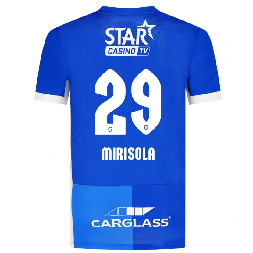 Danxen Niño Camiseta Robin Mirisola #29 Azulmedio Azulreal Blanco 1ª Equipación 2026/27 La Camisa México