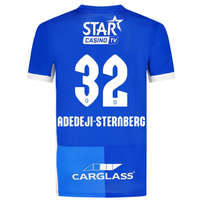 Danxen Niño Camiseta Noah Adedeji-Sternberg #32 Azulmedio Azulreal Blanco 1ª Equipación 2026/27 La Camisa México
