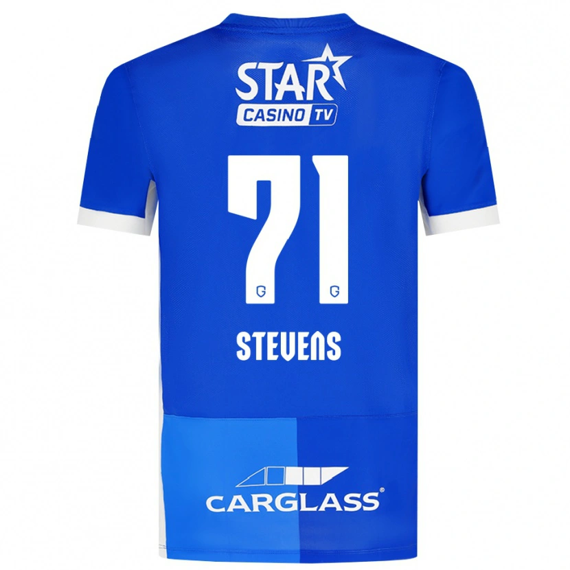 Danxen Niño Camiseta Brent Stevens #71 Azulmedio Azulreal Blanco 1ª Equipación 2026/27 La Camisa México