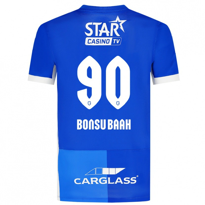 Danxen Niño Camiseta Christopher Bonsu Baah #90 Azulmedio Azulreal Blanco 1ª Equipación 2026/27 La Camisa México